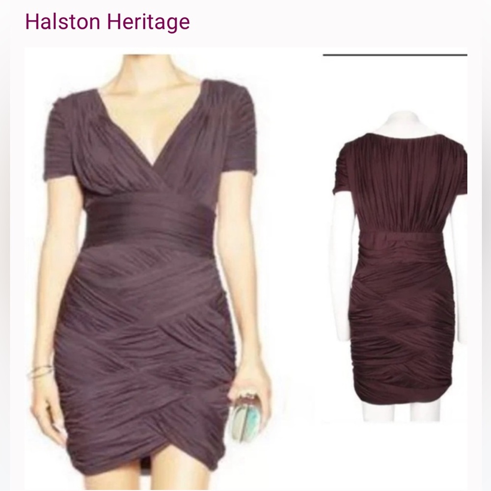 Gorgeous NWT ruched plum dress